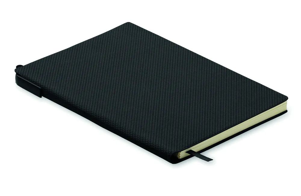 Nota · A5 PU notitieboek met pen – Zwart