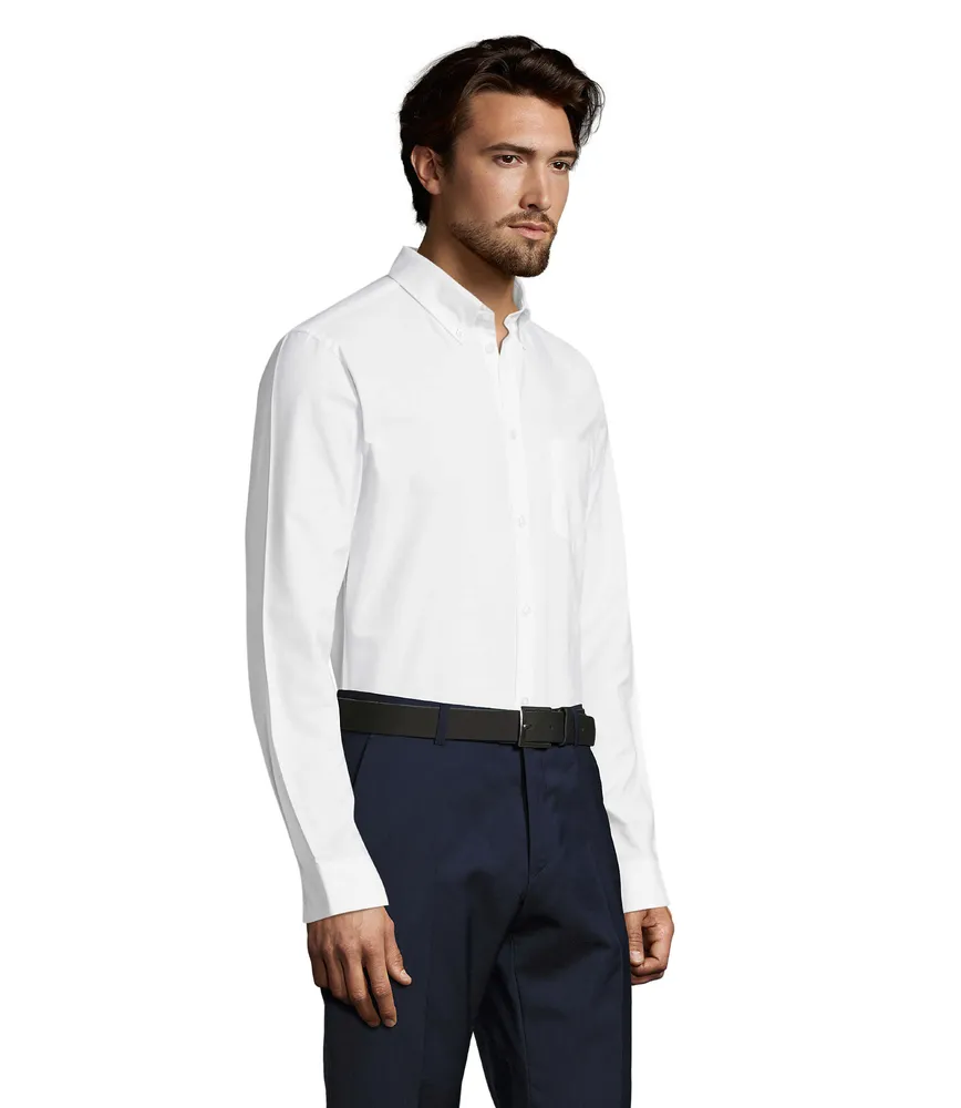 Boston Fit Oxford Men Shirt – Wit