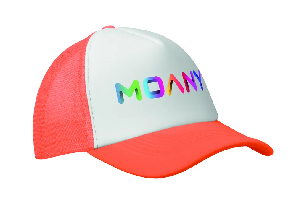 Bubble · 5 panelen trucker pet – Neon oranje