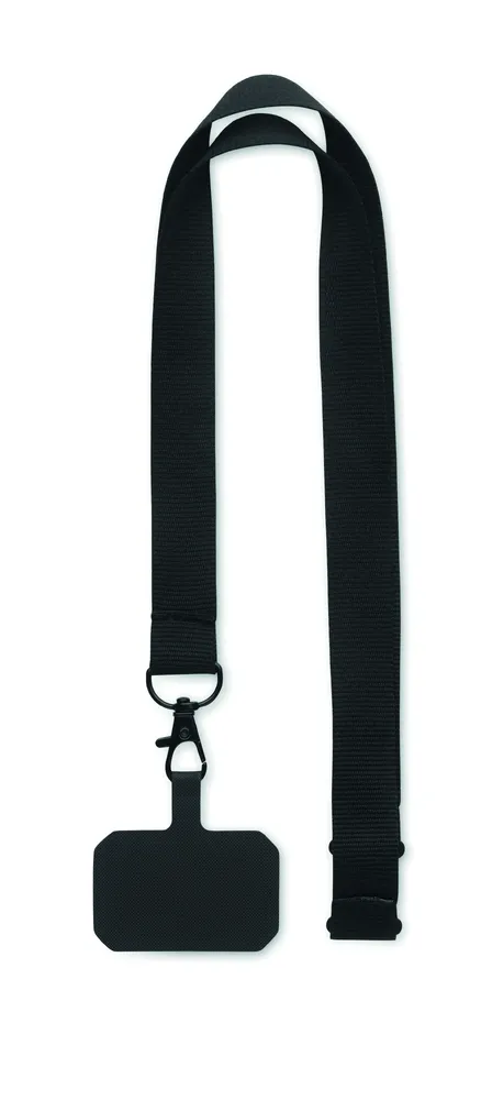 Ameste · Lanyard telefoonhouder – Zwart