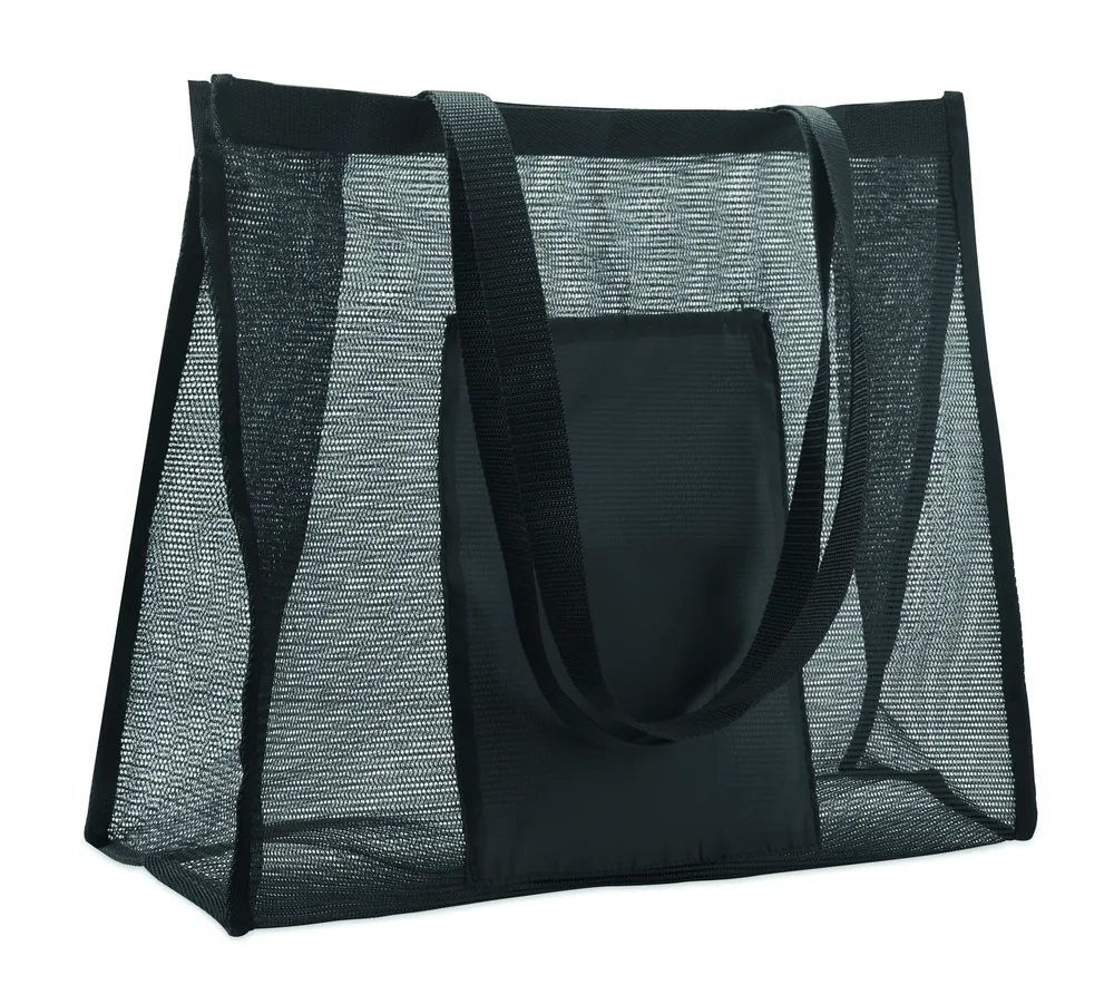 Limp · RPET mesh boodschappentas – Zwart