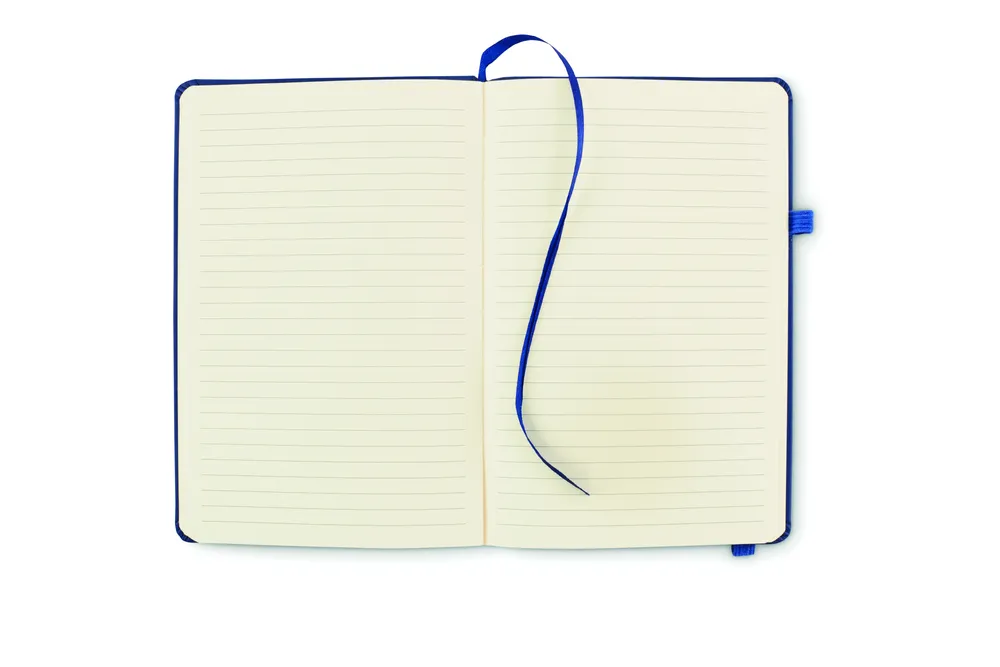 Arpu · Gerecycled PU A5 notitieboek – Blauw