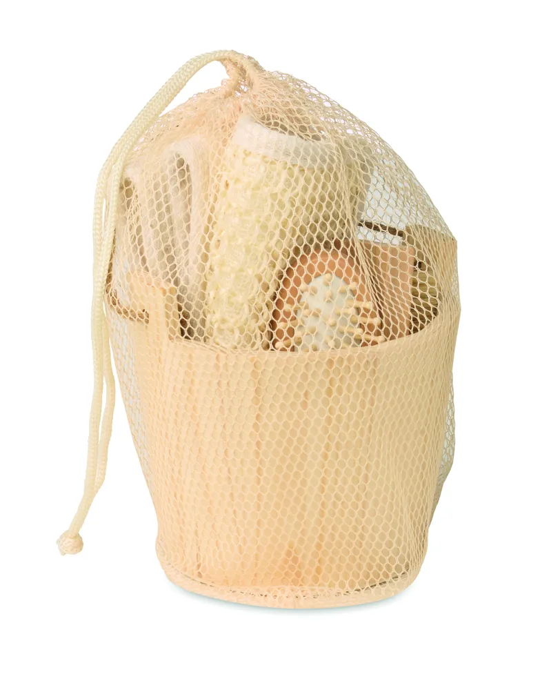 Selfcare · Badcadeauset in houten emmer – Hout