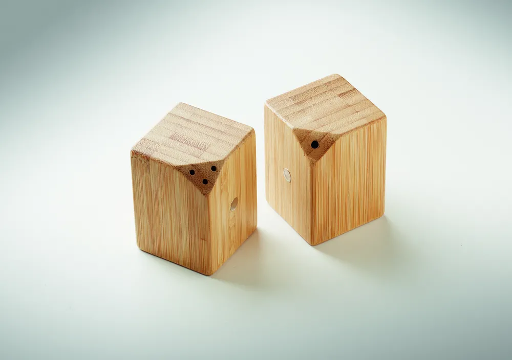 Both · Bamboe peper- en zoutstel – Hout