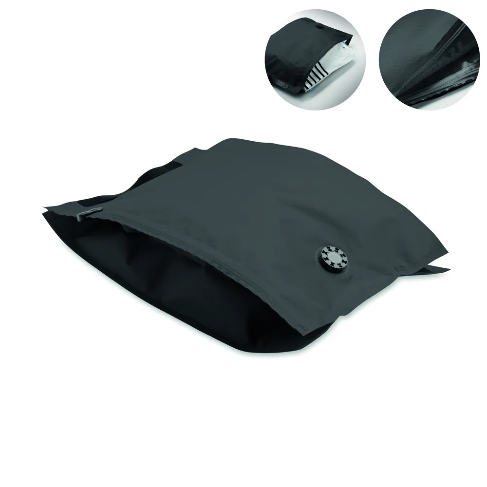 Flow · Reis vacuümzak 10L – Zwart