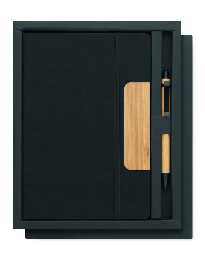Notemix · Set notitieblok telefoonhouder – Zwart