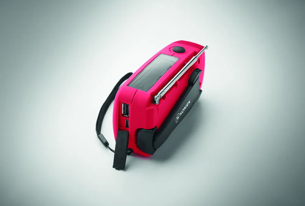Onda · Draagbare radio met LED lamp Mo2746- – Rood