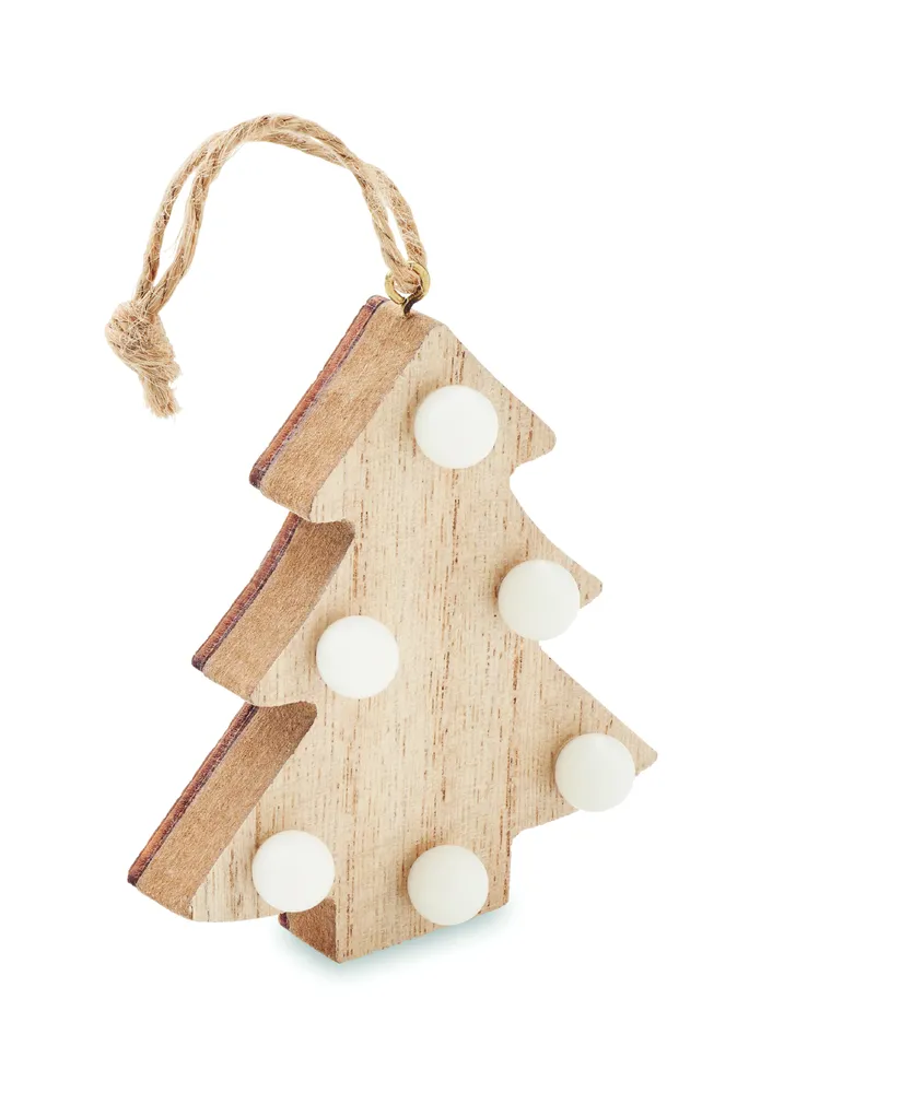 Lulie · Houten boom met lichtjes – Hout