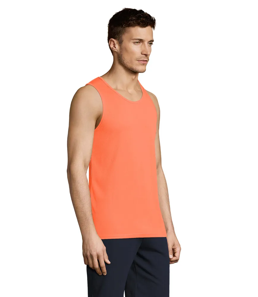Sporty Tt Men Tank Top – Neon oranje