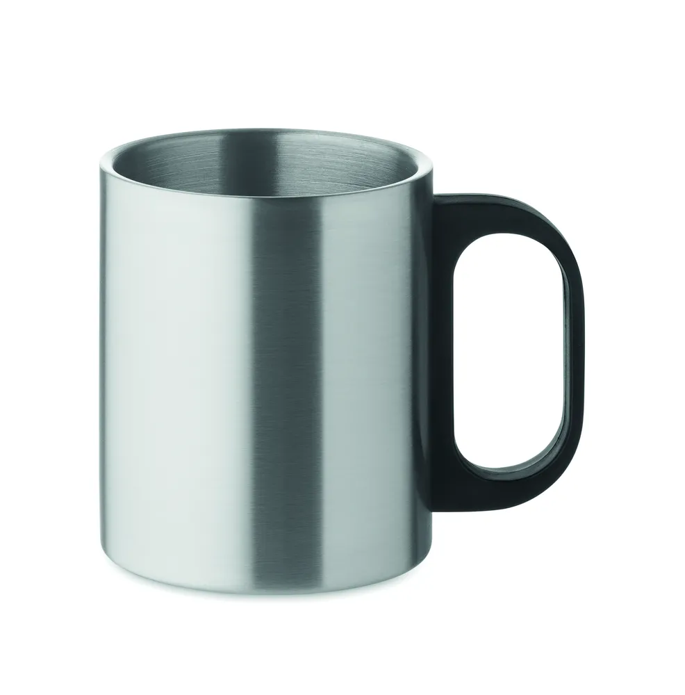 Taniss · Dubbelwandige mok 300 ml – Mat zilver