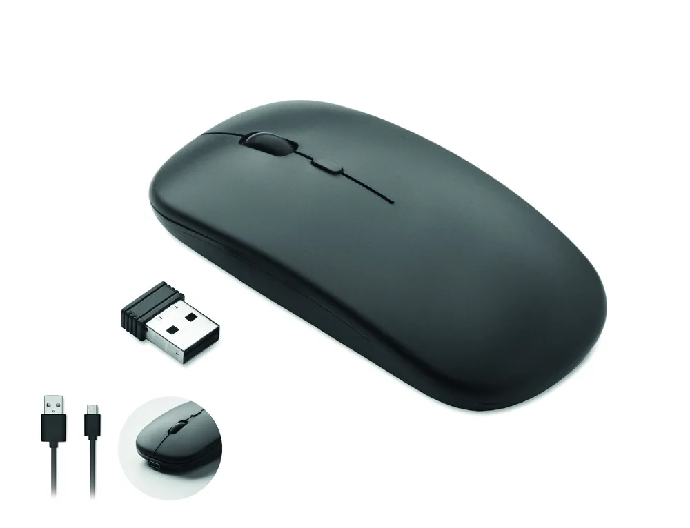 Curvy C · Oplaadbare draadloze muis – Zwart