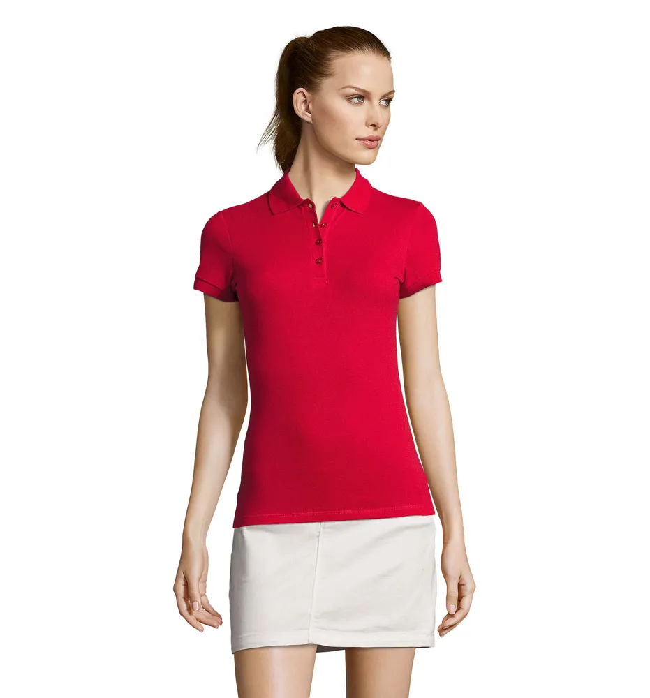 Passion dames polo 170g – Rood