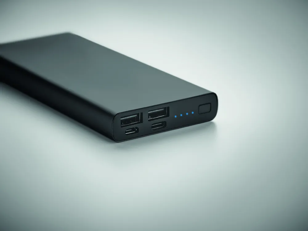 Powerflat 10C · 10000 mAh powerbank – Zwart