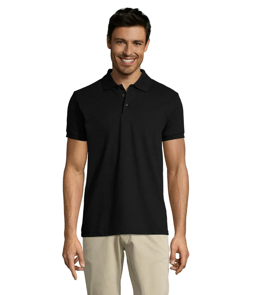 Prime Men · Prime heren polo 200g – Zwart