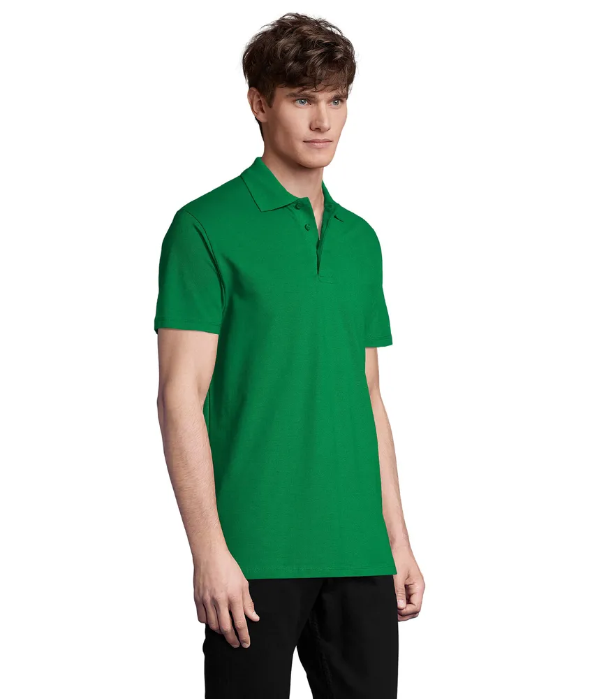 Spring Ii Heren Polo 210g – Helder groen