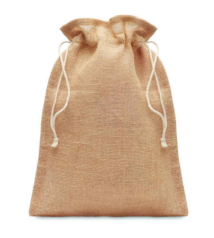 Jute Medium · Jute geschenkzak medium – Beige