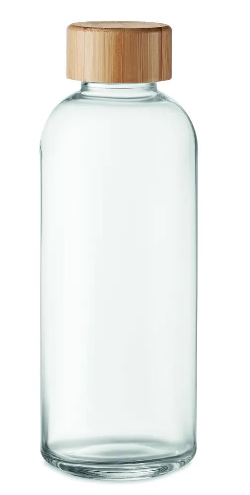 Frisian · Glazen fles 650ml bamboe dop – Transparant