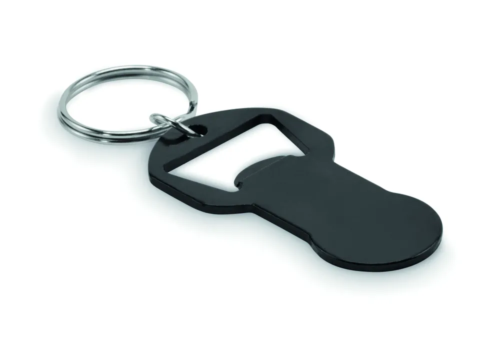 Clave · Alu sleutelhanger flesopener – Zwart