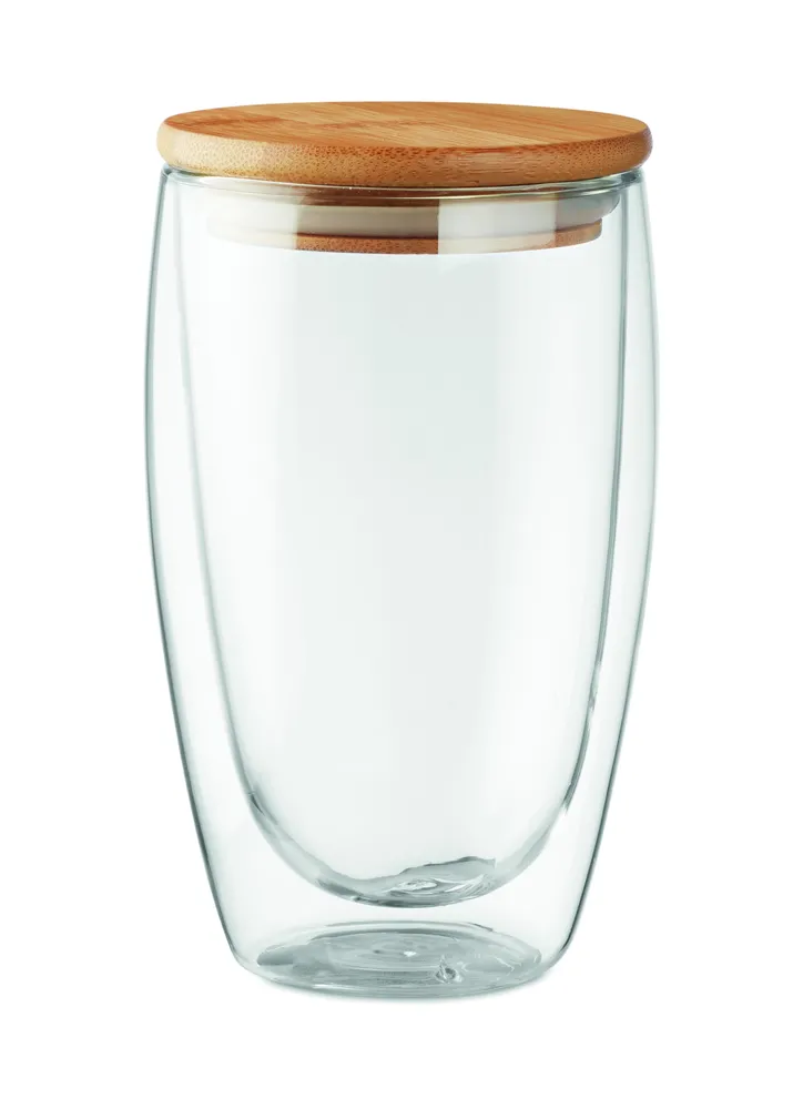 Tirana Large · Dubbelwandig drinkglas 450ml – Transparant