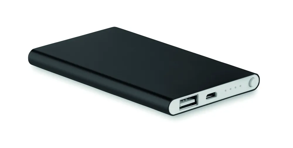 Powerflat · Alu PowerBank 4000mAh – Zwart