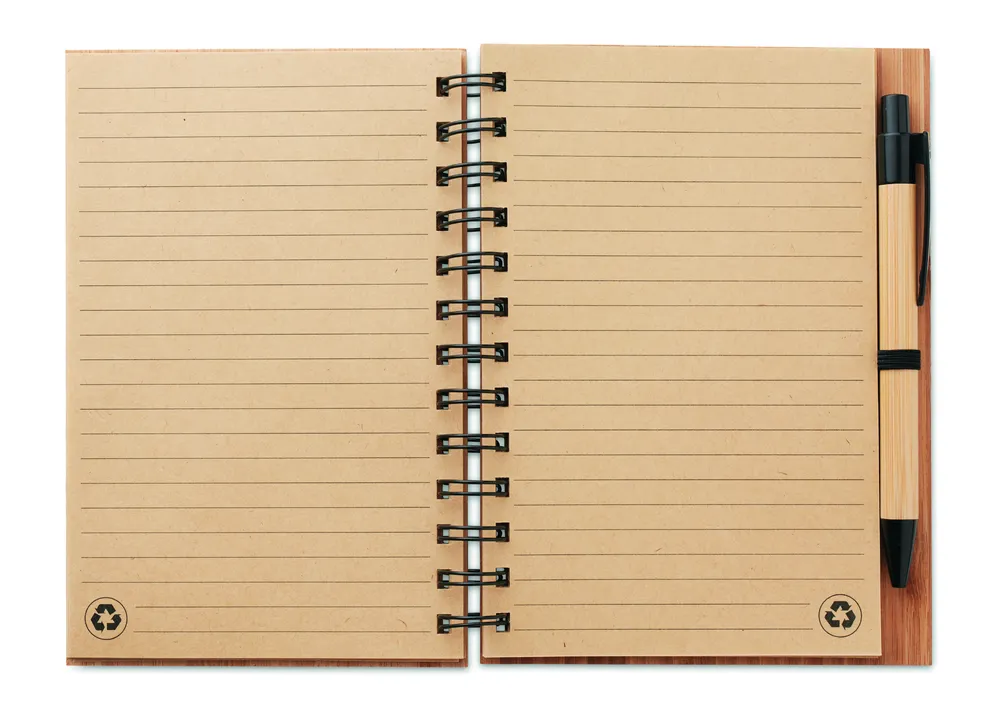 Bambloc · A5 bamboe notitieboek – Hout