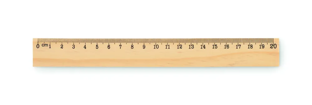Ruler20 · Houten liniaal 20cm – Hout