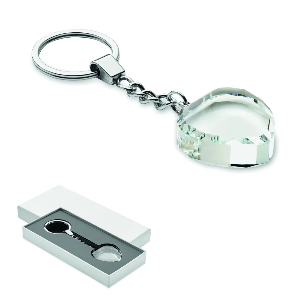 Heartward · Glazen hart award hanger – Transparant