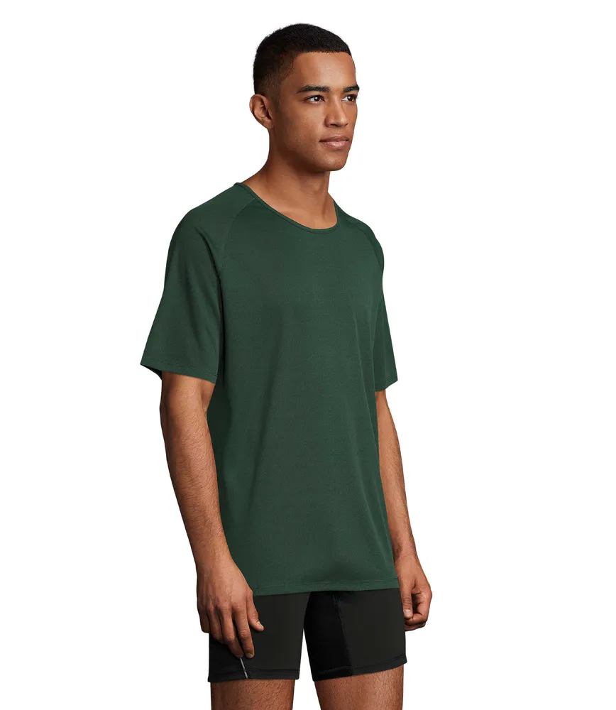 Sporty Heren T-shirt – Bosgroen