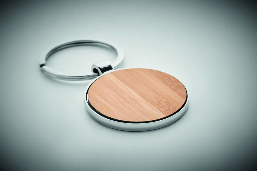 Ballarat · Bamboe sleutelhanger rond – Hout