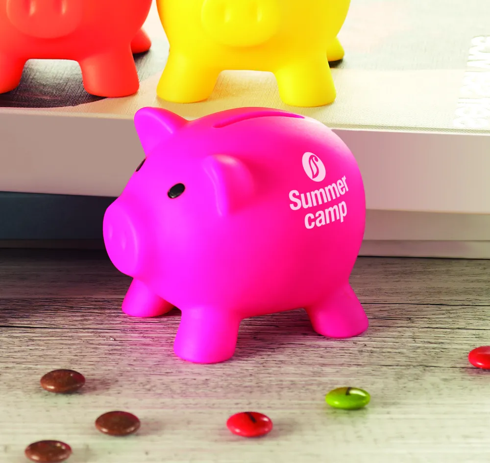 Softco · Spaarvarken – Fuchsia