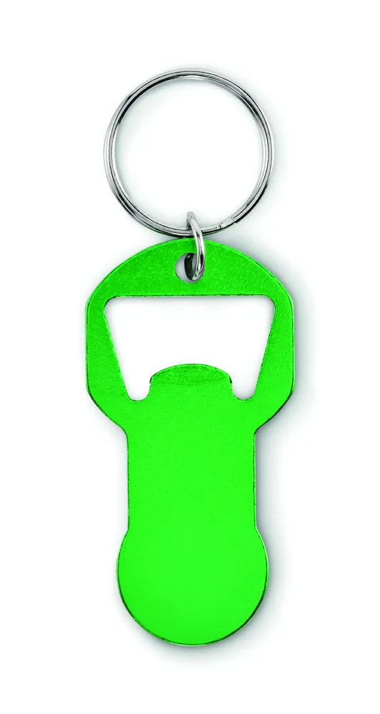 Clave · Alu sleutelhanger flesopener – Groen