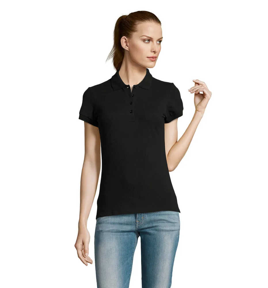 Passion dames polo 170g – Zwart