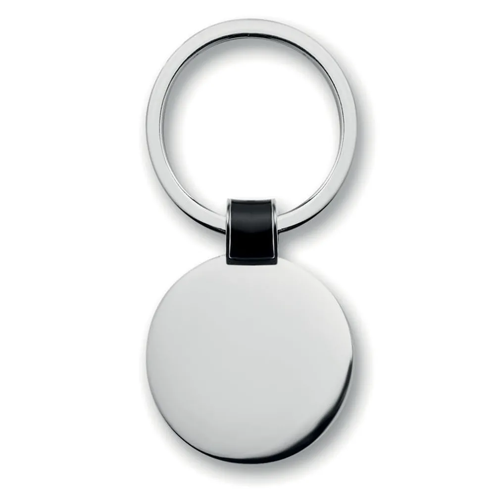 Roundy · Metalen sleutelhanger – Zwart