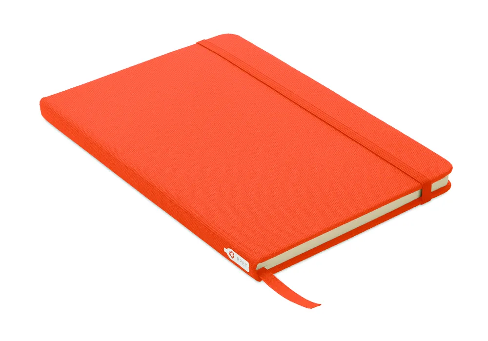 Note RPET · A5 notitieboek met RPET omslag – Oranje