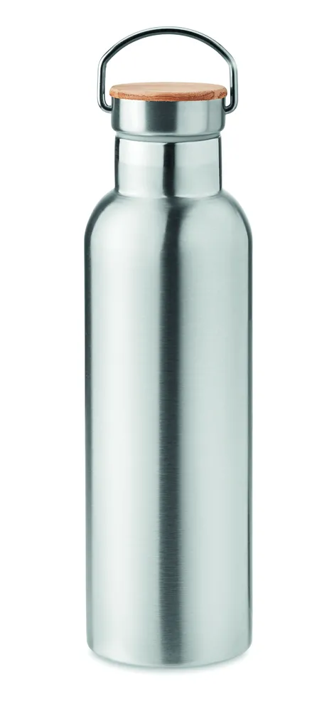 Helsinki Med · Dubbelwandige thermosfles 750ml – Mat zilver