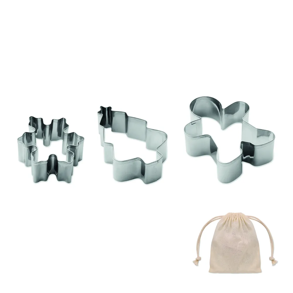 Cookies · Set kerstkoekjes-uitstekers – Beige