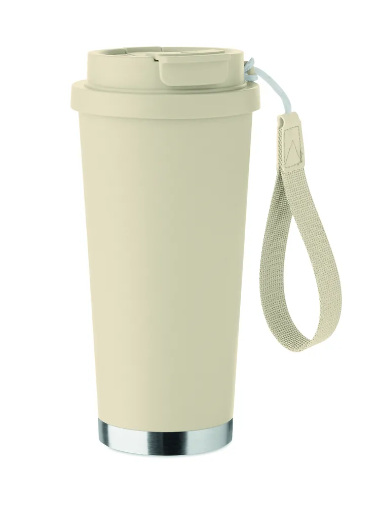 Topaz Large · Dubbelwandige beker 500ml – Beige