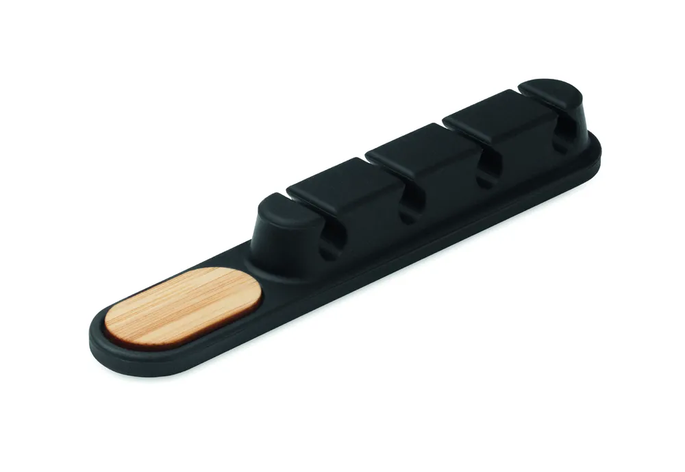Order · Siliconen kabelorganizer – Zwart