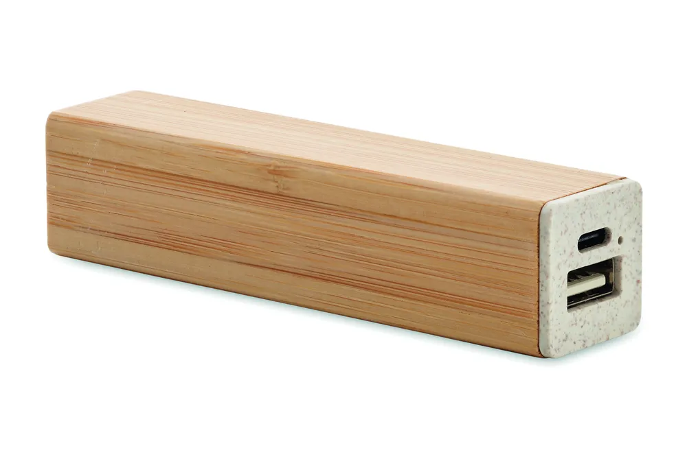 Powerbamc · Powerbank 2600 mAh – Hout