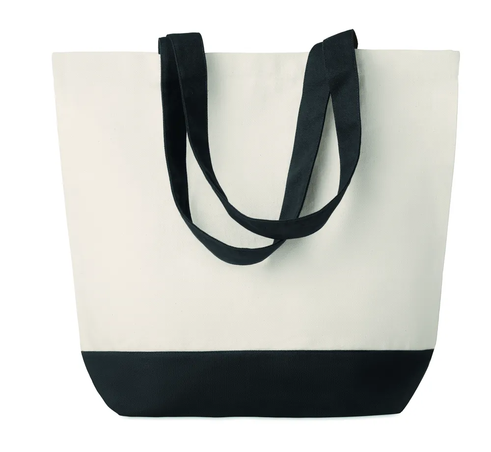 Kleuren Bag · Canvas strandtas 280 g/m² – Zwart