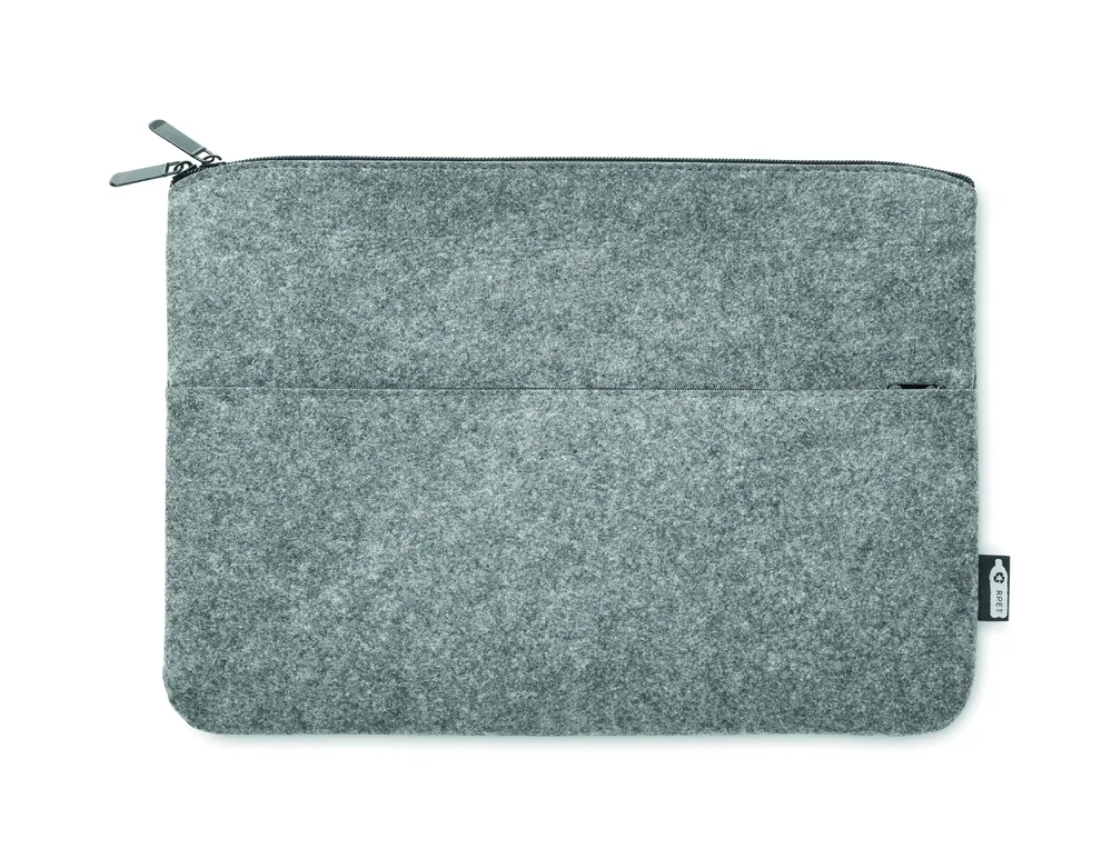 Toplo · RPET vilten laptoptas – Grijs