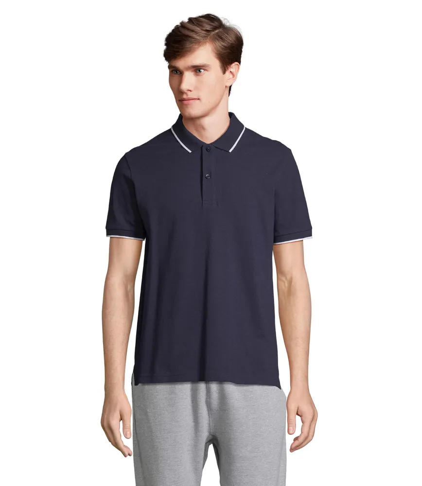 Palermo Poloshirt – Franse marine/wit