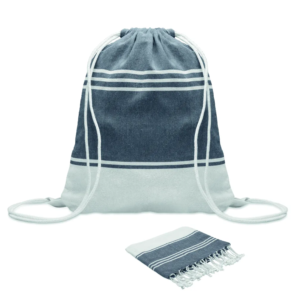 Hamma · Hamam handdoek trekkoord tas s – Blauw