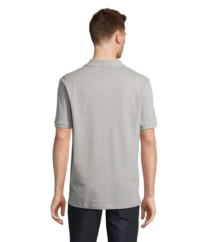 Pegase Polo Bio 210g – Grijs gemêleerd 2