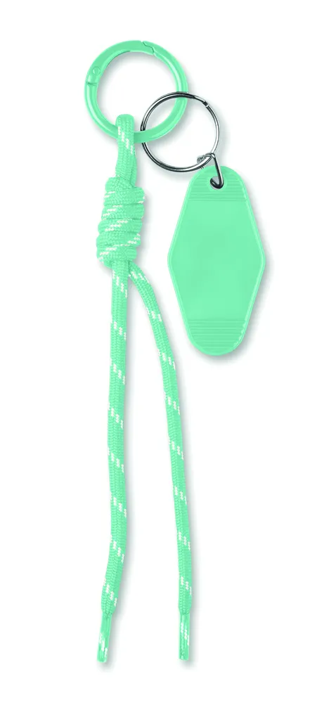 Keybraid · Sleutelhanger gevlochten touw – Mintgroen