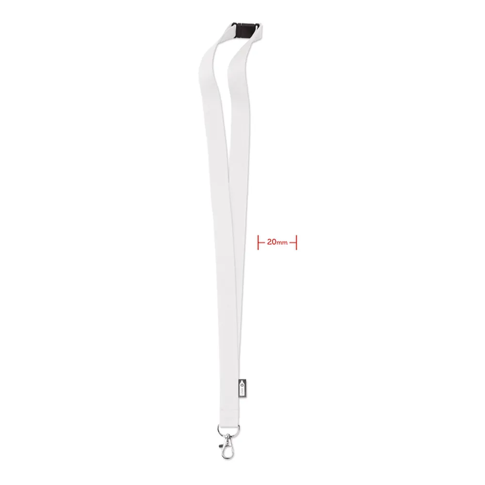 Lany RPET · RPET Lanyard – Wit