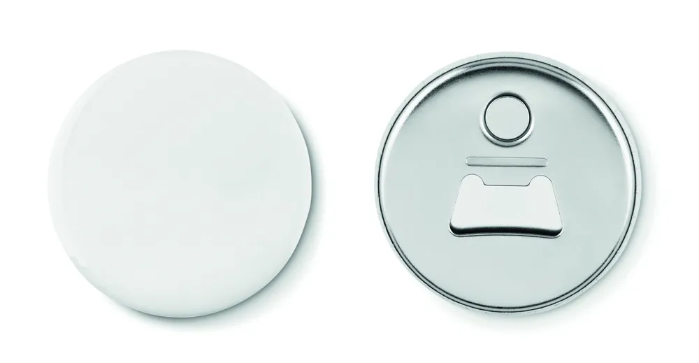 Pin Opener · Koelkastmagneet en flesopener – Mat zilver