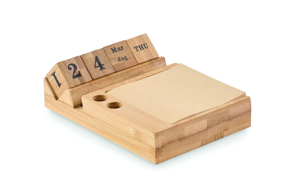 Bootop · Bamboe bureaukalender – Hout