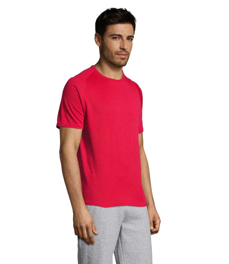 Sporty Heren T-shirt – Rood