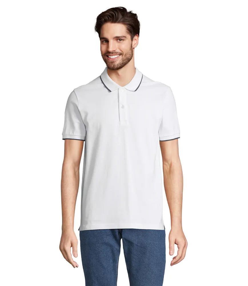 Palermo Poloshirt – White/french navy